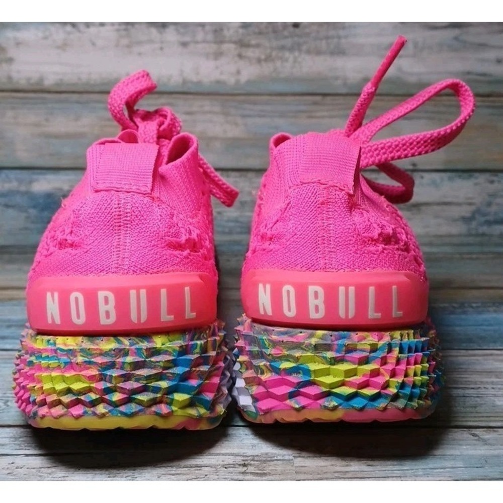 No Bull Allday Knit Neon Pink Swirl Aspire Sneakers Gym Workout W-6.5 M-5 - Picture 6 of 12